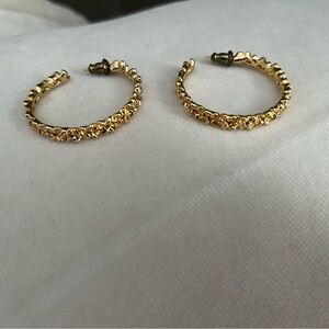 Kate Spade gold hoop earrings